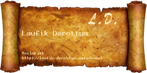 Laufik Dorottya névjegykártya